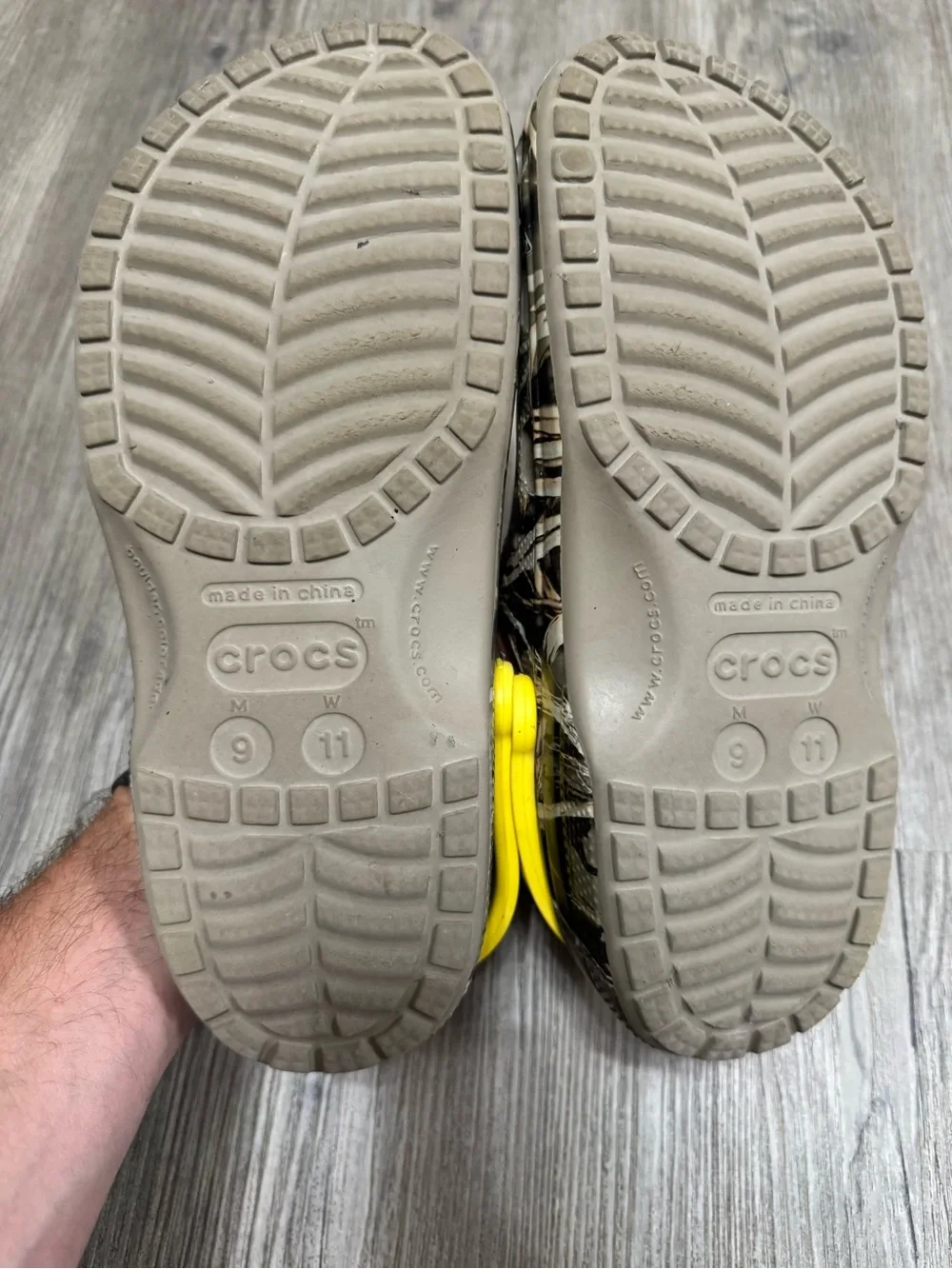 Crocs Duck Commander Camouflage Limited Edition Slides Shoes Mens Size 9